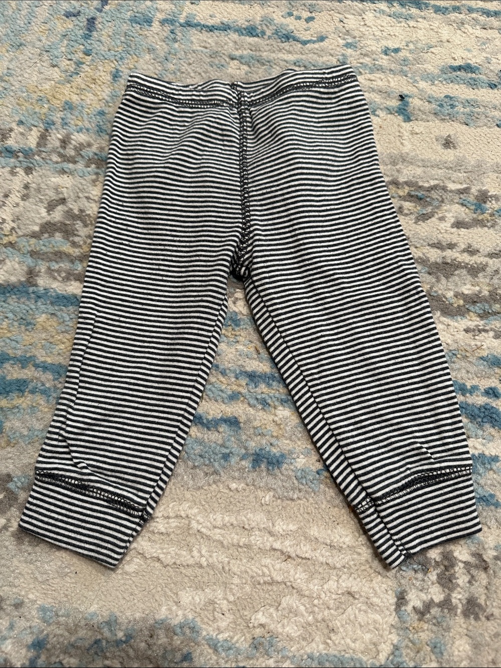 Carter's Black & White Striped Kids Leggings
